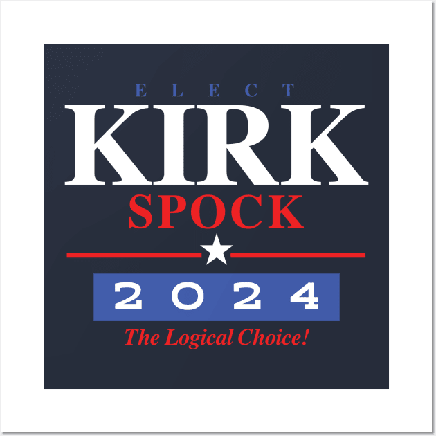 Kirk Spock 2024 Wall Art by MindsparkCreative